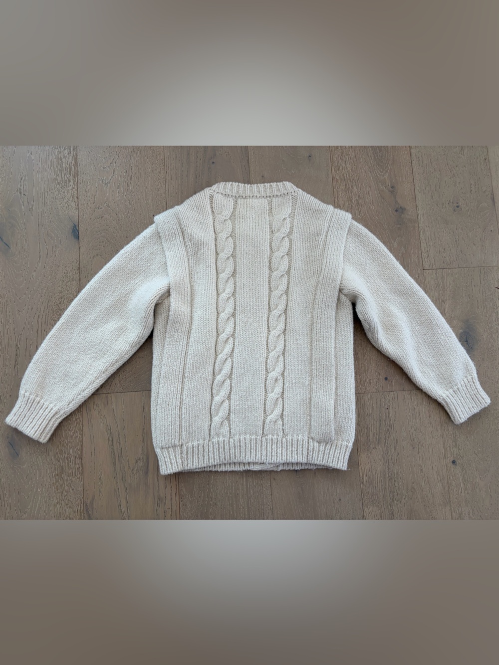 Apiece Apart Cream Cable-Knit Button Wool / Alpaca Cardigan XS - Picture 10 of 10